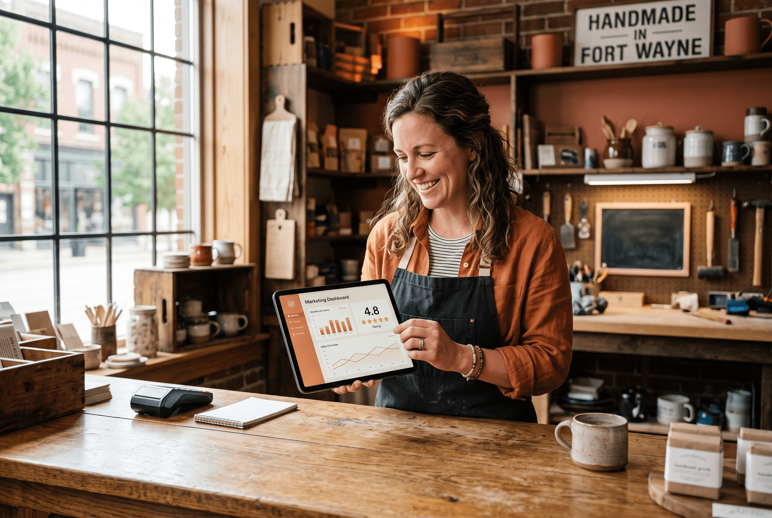 How AI Gives Small Businesses a Big-Brand Marketing Team (2026) — Fort Wayne AI Agency guide