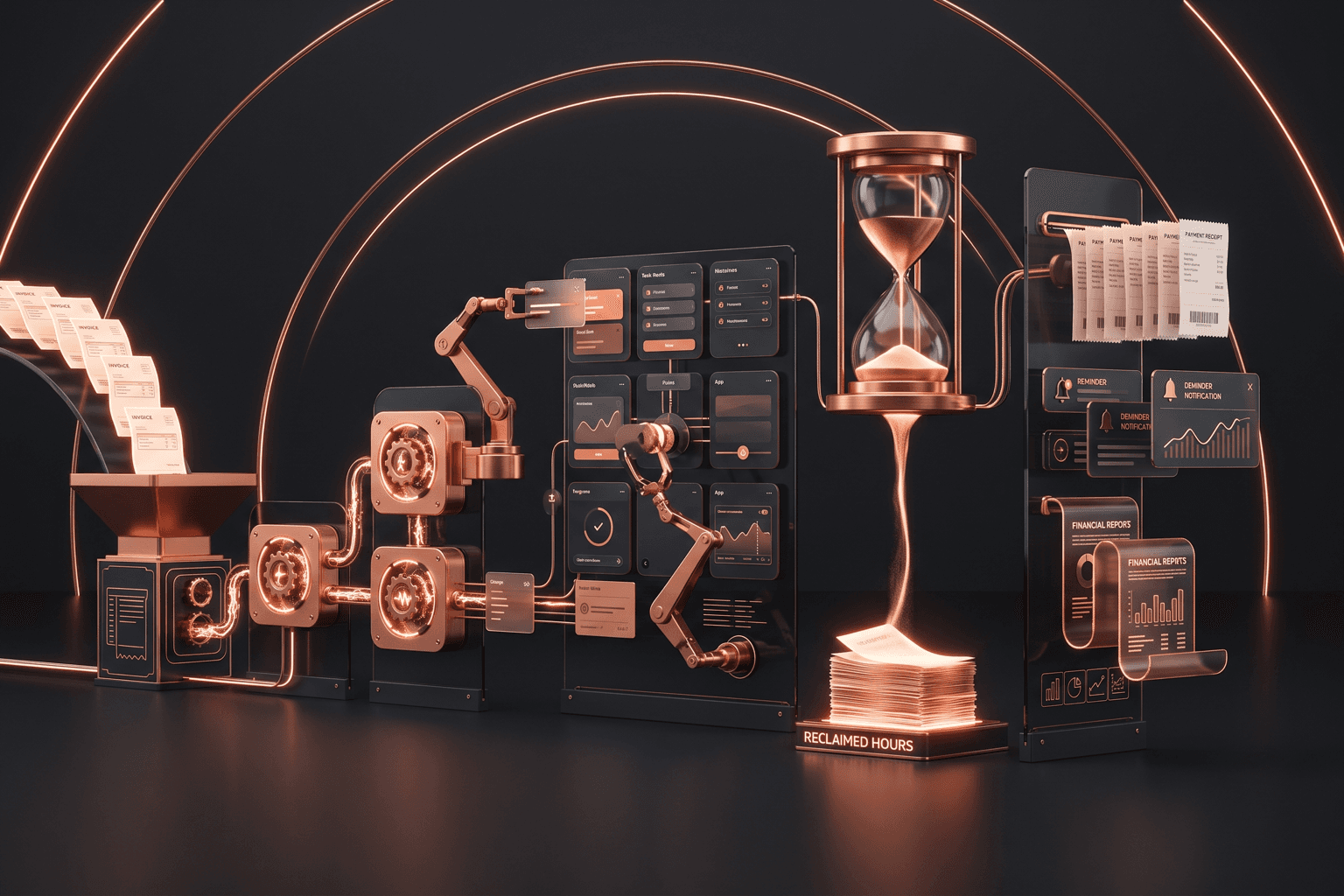 Business automation services in Fort Wayne — automated workflows handling invoicing, follow-ups, scheduling, and data entry for Northeast Indiana business owners