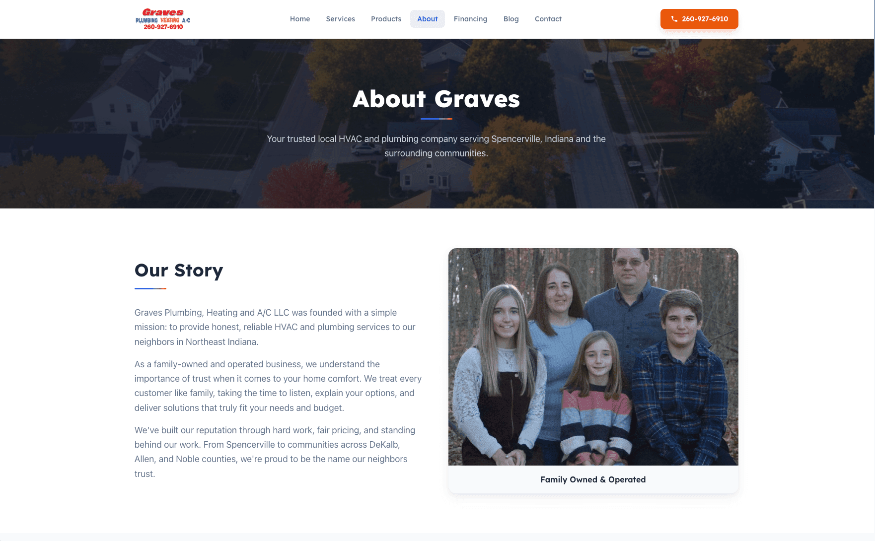 Graves Plumbing, Heating & A/C — screenshot 4