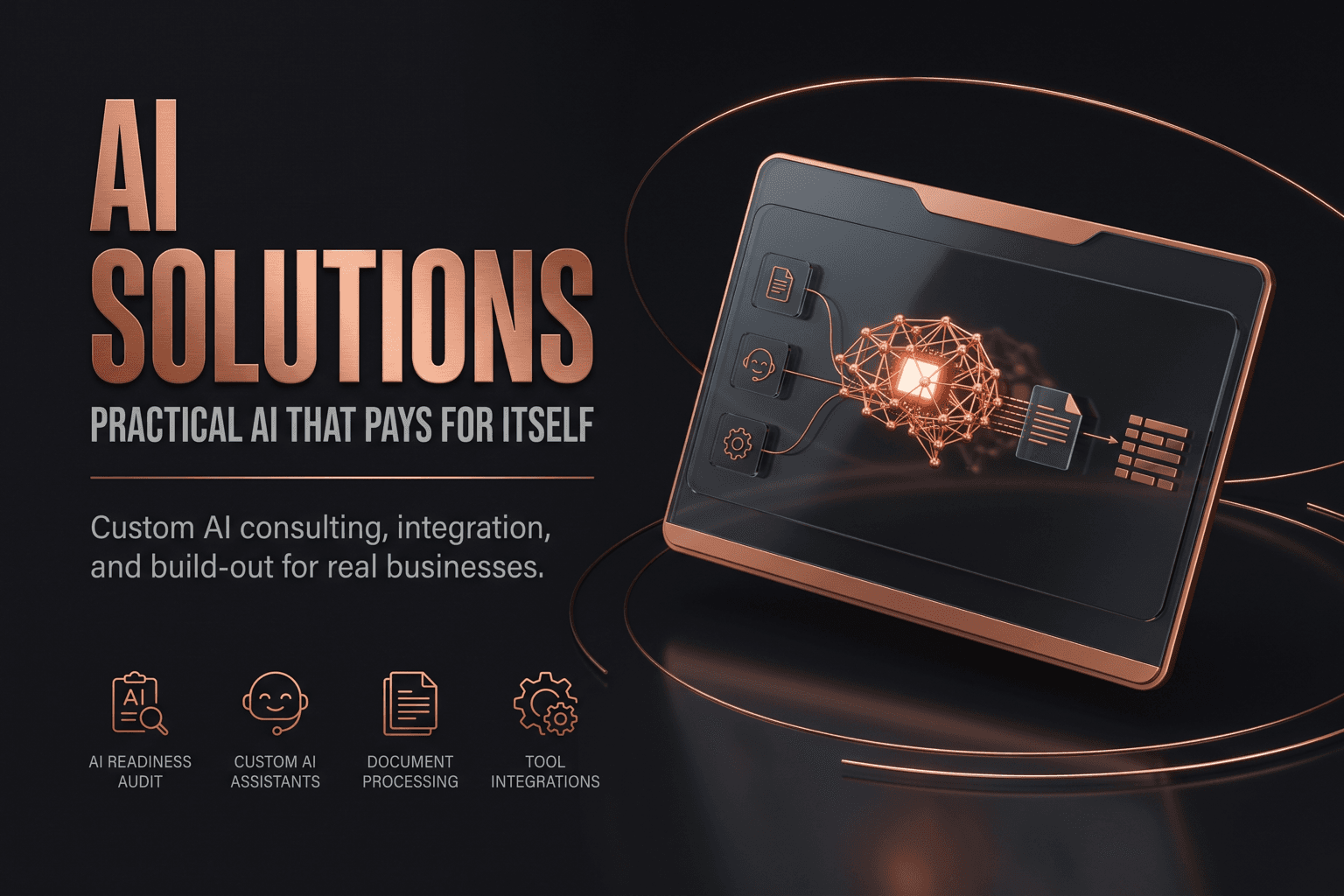 AI consulting and custom AI solutions for Fort Wayne businesses — document processing, knowledge assistants, and AI integration for Northeast Indiana manufacturers, logistics, and professional services