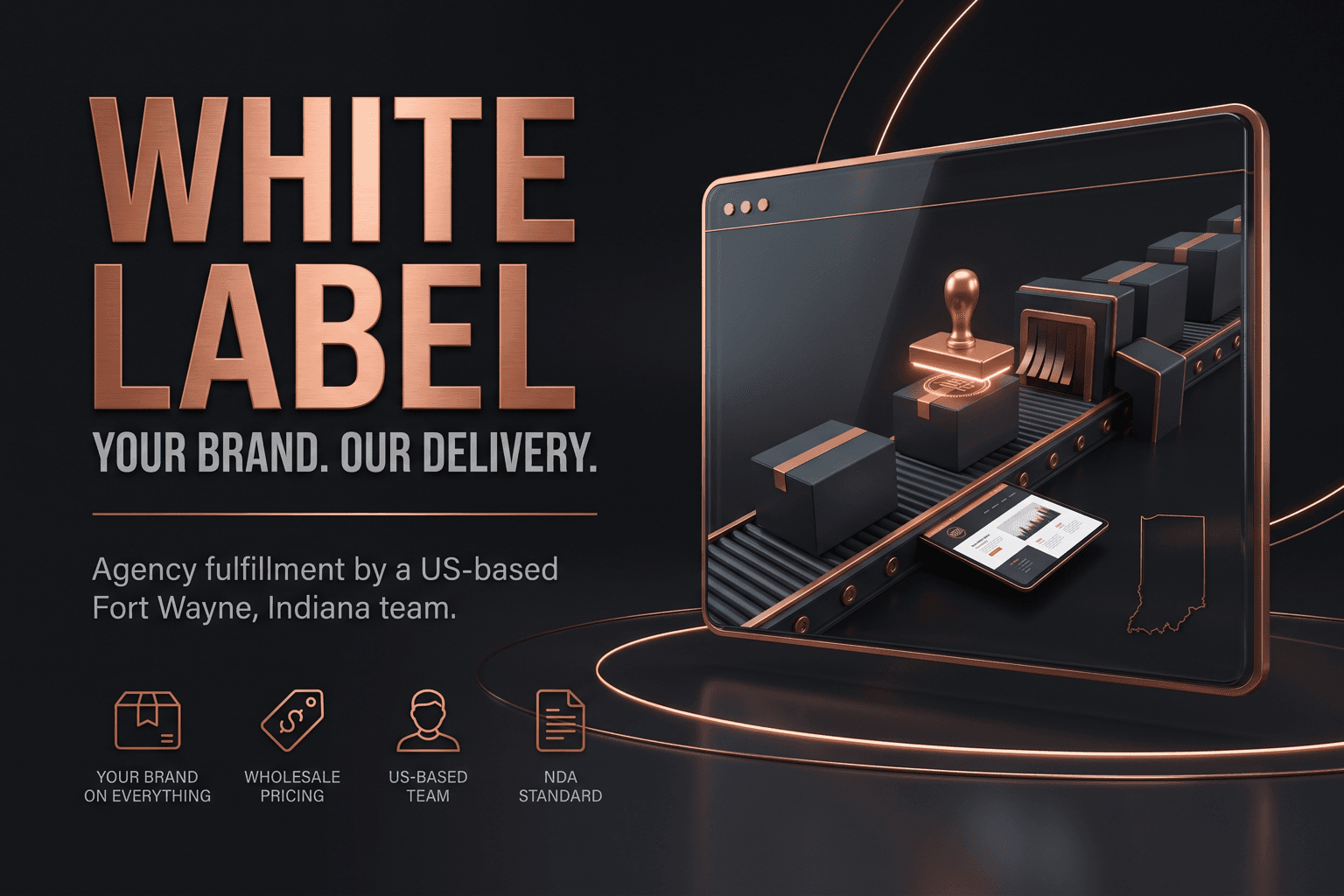 White label digital services for agencies — US-based web design, SEO, and AI fulfillment from a Fort Wayne, Indiana team, delivered under your brand